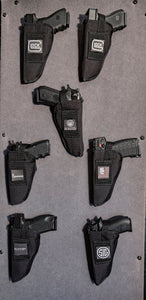 Kohroo tactical Holster labeling system velcro hook & loop for carpeted safe surfaces. Gun Collection
