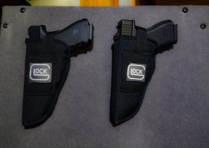 Kohroo tactical Holster labeling system velcro hook & loop for carpeted safe surfaces. Glock gun collection